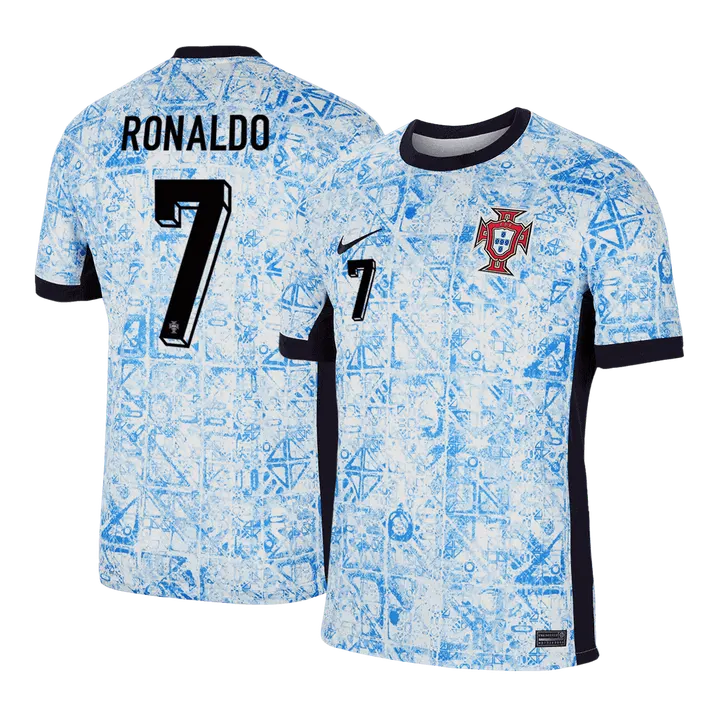RONALDO #7 Portugal Away Soccer Jersey EURO