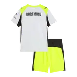 Borussia Dortmund Away Kids Soccer Jerseys Kit 2025/26