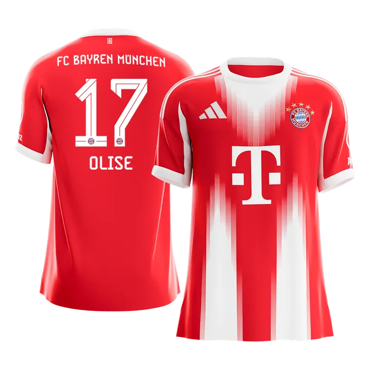OLISE #17 Bayern Munich Home Soccer Jersey 2025/26