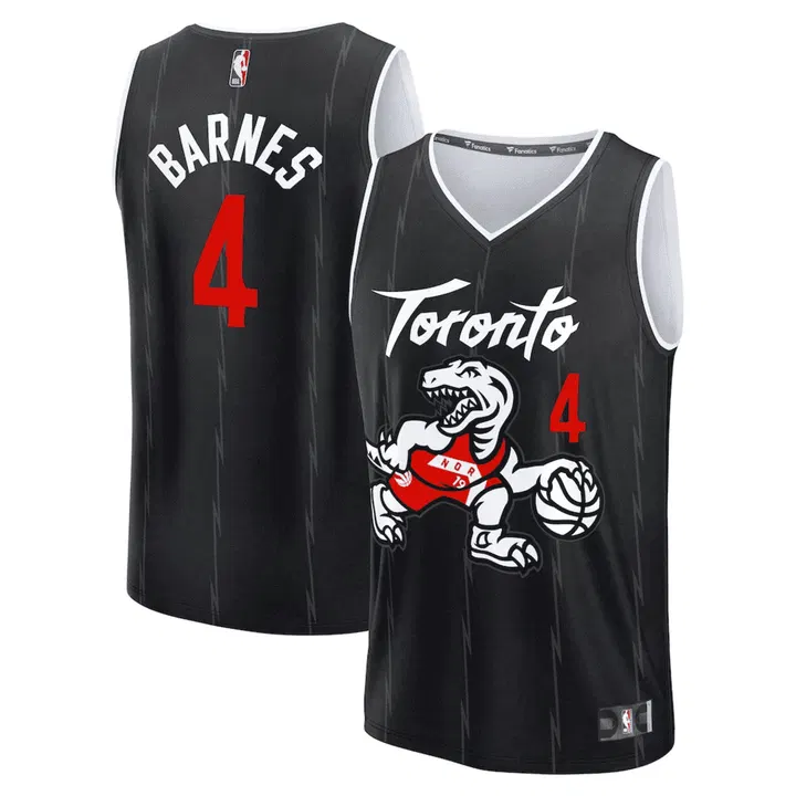 BARNES #4 Toronto Raptors Swingman NBA Jersey - City Edition