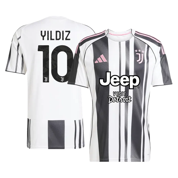 YILDIZ #10 Juventus Home Soccer Jersey 2025/26
