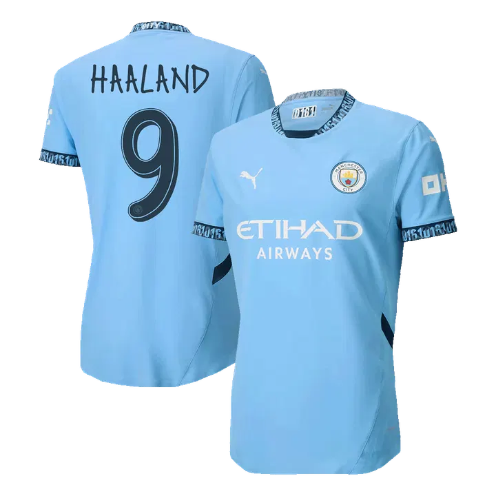 HAALAND #9 Manchester City Home Player Version Jersey - UCL
