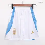 Argentina Home Kids Soccer Jerseys Full Kit