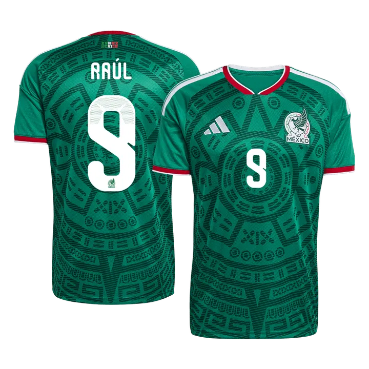Raúl #9 Mexico Home Soccer Jersey World Cup 2026