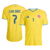LUIS DíAZ #7 Colombia Home Player Version Jersey World Cup 2026