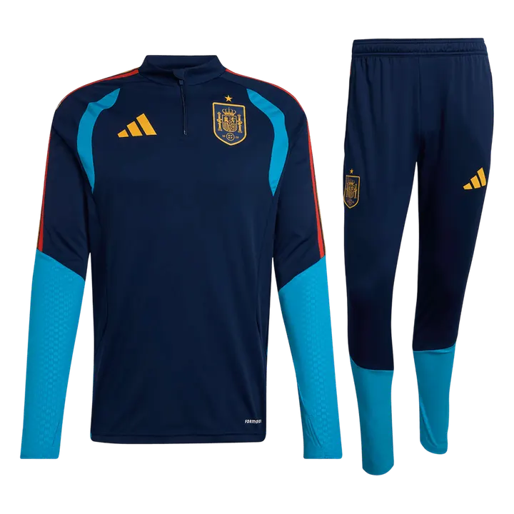 Spain 1/4 Zip Tracksuit 2026 Kids Navy
