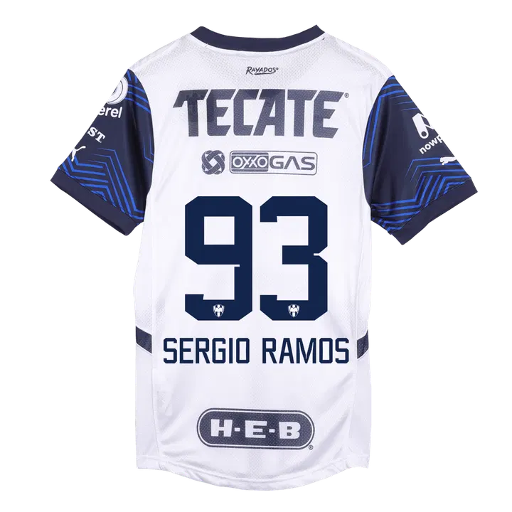 SERGIO RAMOS #93 Monterrey Away inspired Soccer Jersey