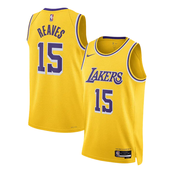 Reaves #15 Los Angeles Lakers Swingman NBA Jersey - Icon Edition