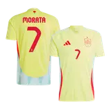 MORATA #7 Spain Away Soccer Jersey EURO