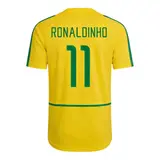 Retro Soccer Jersey RONALDINHO #11 Brazil Home 2002/03