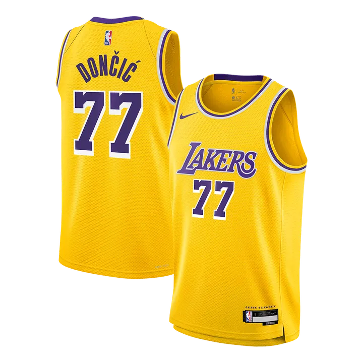 Dončić #77 Los Angeles Lakers Swingman NBA Jersey - Icon Edition