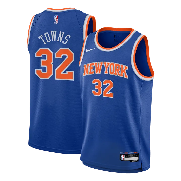 TOWNS #32 New York Knicks Swingman NBA Jersey - Icon Edition