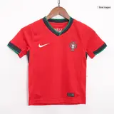 Portugal Home Kids Soccer Jerseys Full Kit EURO