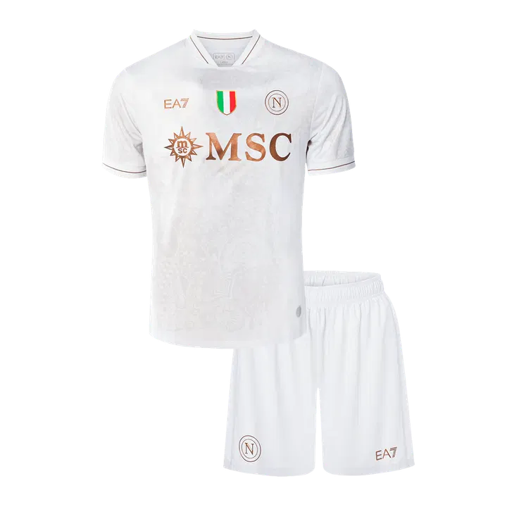 Napoli Away Kids Soccer Jerseys Kit 2025/26