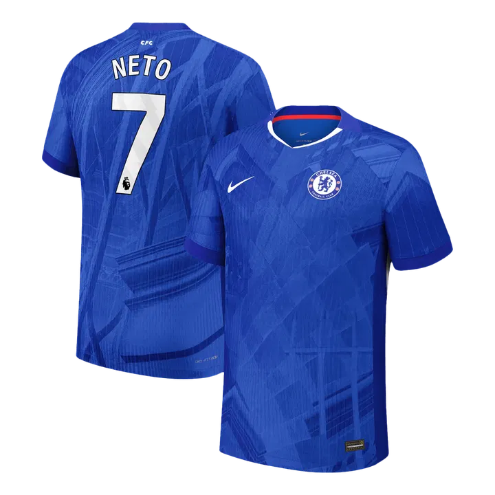 NETO #7 Chelsea Home Player Version Jersey 2025/26