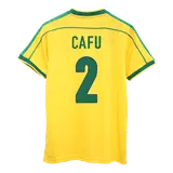Retro Soccer Jersey CAFU #2 Brazil Home 1998