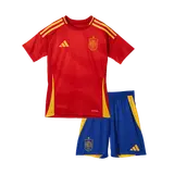 Spain Home Kids Soccer Jerseys Full Kit EURO