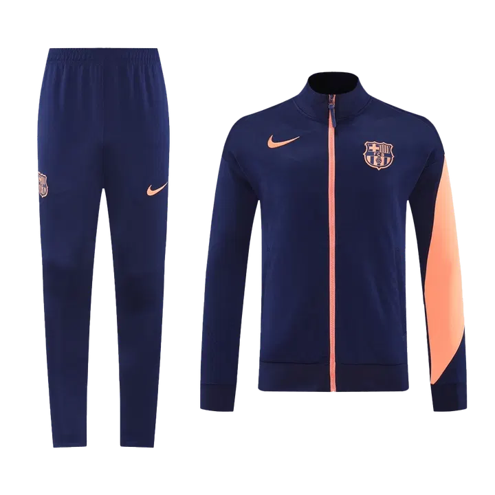 Barcelona Jacket Tracksuit 2025/26 Navy&Orange