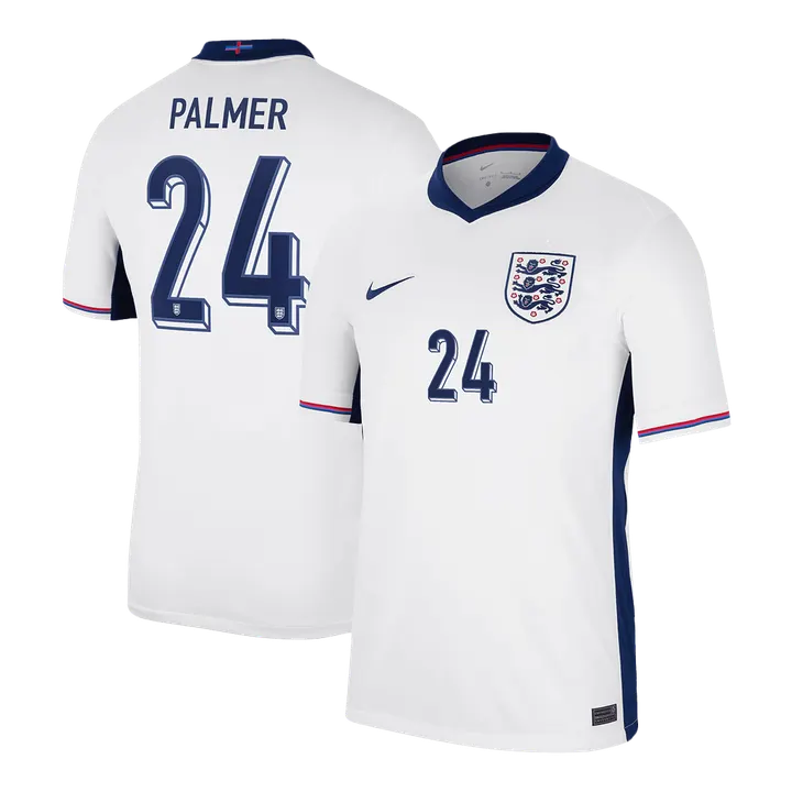 PALMER #24 England Home Soccer Jersey EURO