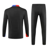 Barcelona 1/4 Zip Tracksuit Kids Black