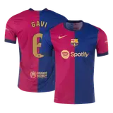 GAVI #6 Barcelona Home Player Version Jersey