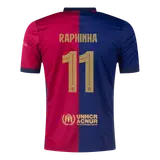 RAPHINHA #11 Barcelona Home Soccer Jersey -UCL