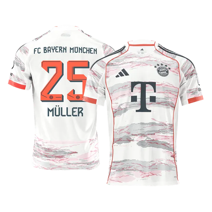 MÜLLER #25 Bayern Munich Away Soccer Jersey 2025/26