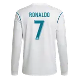 Retro Soccer Jersey RONALDO #7 Real Madrid Home Long Sleeve 2017/18
