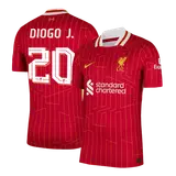 DIOGO J. #20 Liverpool Home Player Version Jersey - UCL