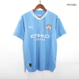 J.ALVAREZ #19 Manchester City Home Soccer Jersey 2023/24