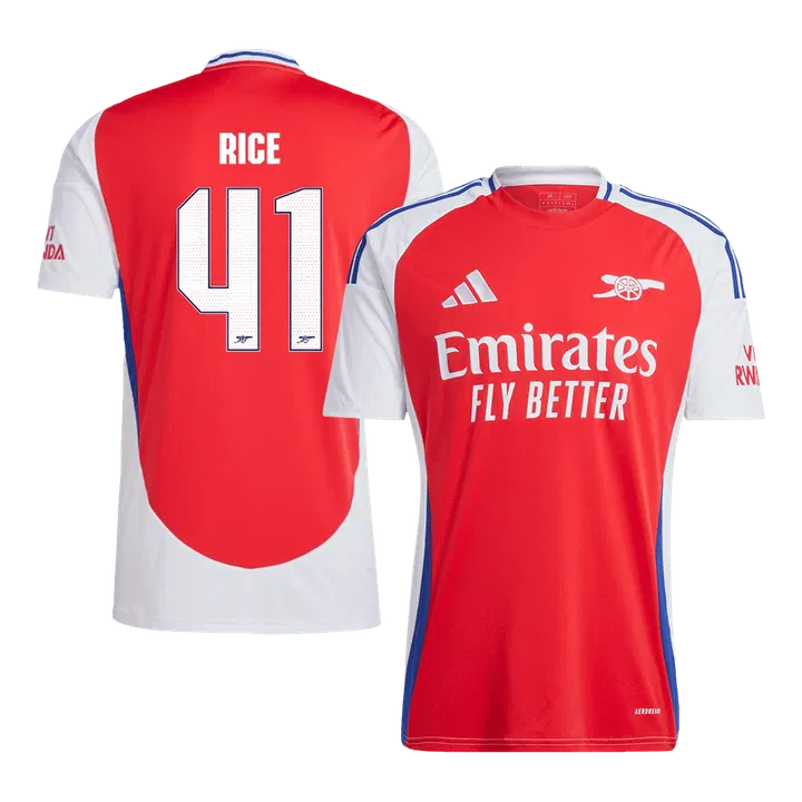RICE #41 Arsenal Home Soccer Jersey -UCL