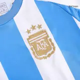 Argentina Home Kids Soccer Jerseys Full Kit