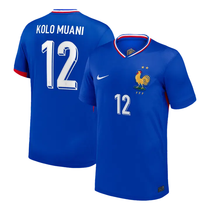 KOLO MUANI #12 France Home Soccer Jersey