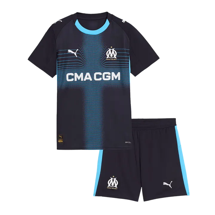 Marseille Away Kids Soccer Jerseys Kit 2025/26