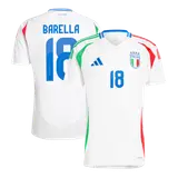 BARELLA #18 Italy Away Soccer Jersey EURO