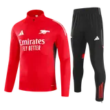 Arsenal 1/4 Zip Tracksuit 2025/26 Kids Red