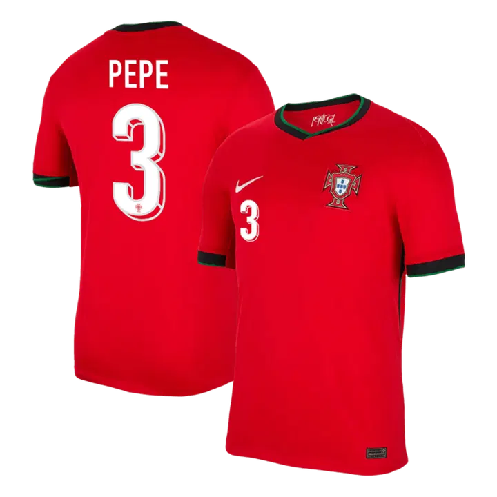 PEPE #3 Portugal Home Soccer Jersey EURO