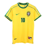Retro Soccer Jersey RIVALDO #10 Brazil Home 1998