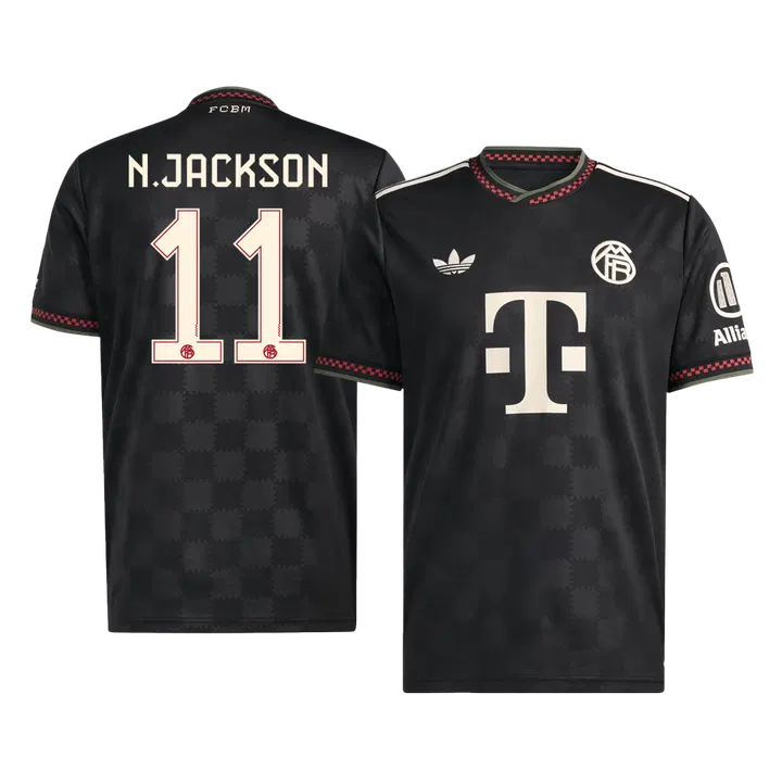 N.JACKSON #11 Bayern Munich Third Away Soccer Jersey 2025/26