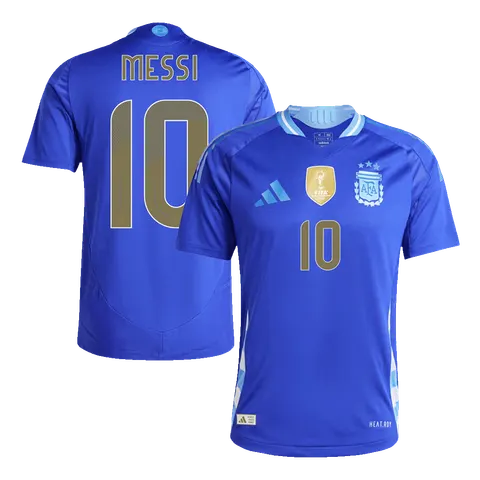 MESSI #10 Argentina Trasferta Maglia Autentica da Calcio