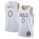 WHITE #0 New York Knicks Swingman NBA Jersey - City Edition