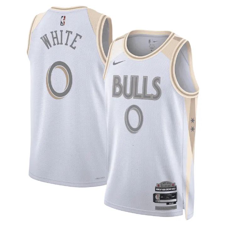 WHITE #0 New York Knicks Swingman NBA Jersey - City Edition