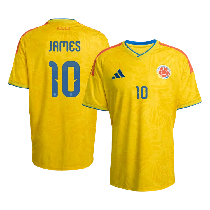JAMES #10 Colombia Home Soccer Jersey World Cup 2026
