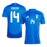 CHIESA #14 Italy Home Soccer Jersey EURO