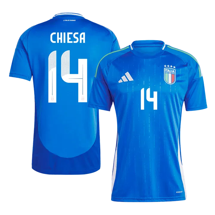 CHIESA #14 Italy Home Soccer Jersey EURO