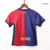 Barcelona Home Kids Soccer Jerseys Full Kit
