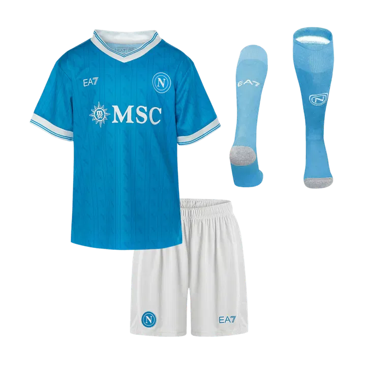 Napoli Home Kids Soccer Jerseys Full Kit 2025/26