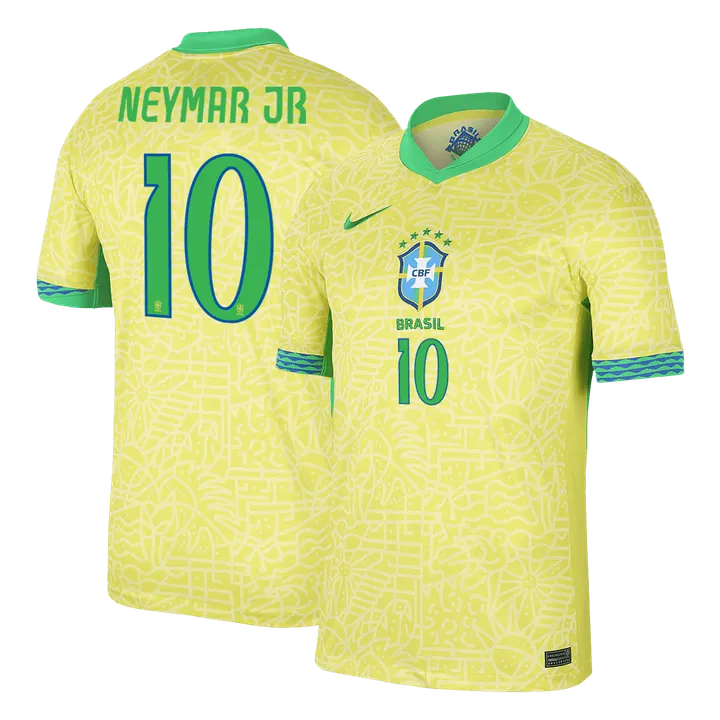 NEYMAR JR #10 Brazil Home Soccer Jersey