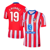 J.ALVAREZ #19 Atletico Madrid Home Player Version Jersey