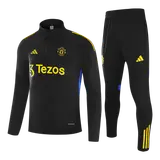 Manchester United 1/4 Zip Tracksuit 2025/26 Kids Black